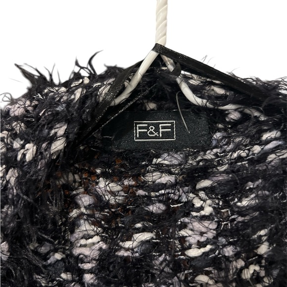 F&F Fuzzy Oversized Open Front Cropped Cardigan - Picture 5 of 6